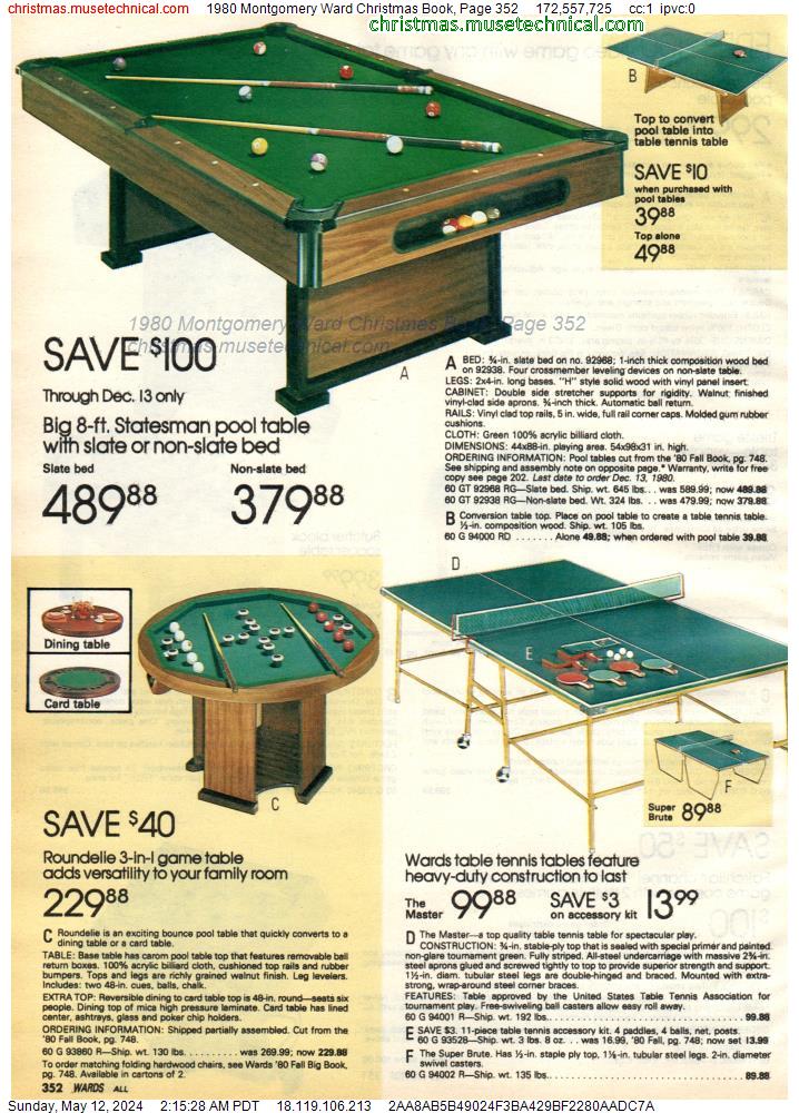 1980 Montgomery Ward Christmas Book, Page 352