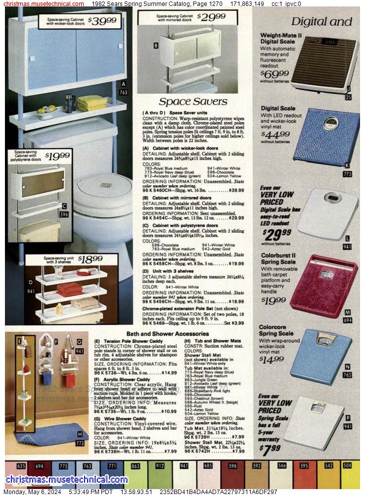 1982 Sears Spring Summer Catalog, Page 1270
