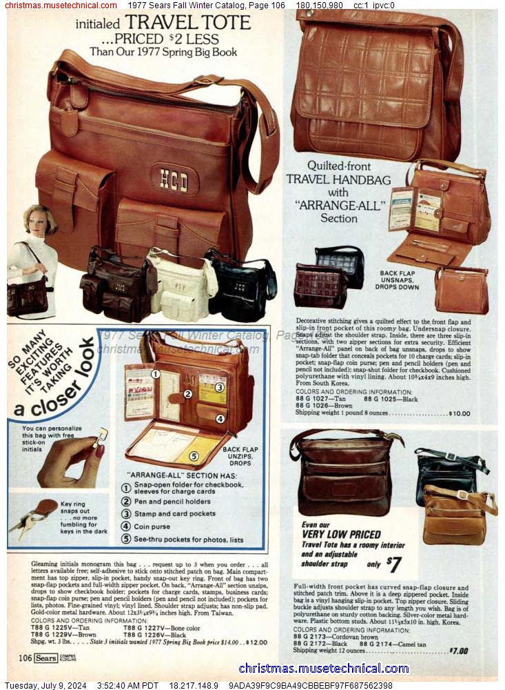 1977 Sears Fall Winter Catalog, Page 106