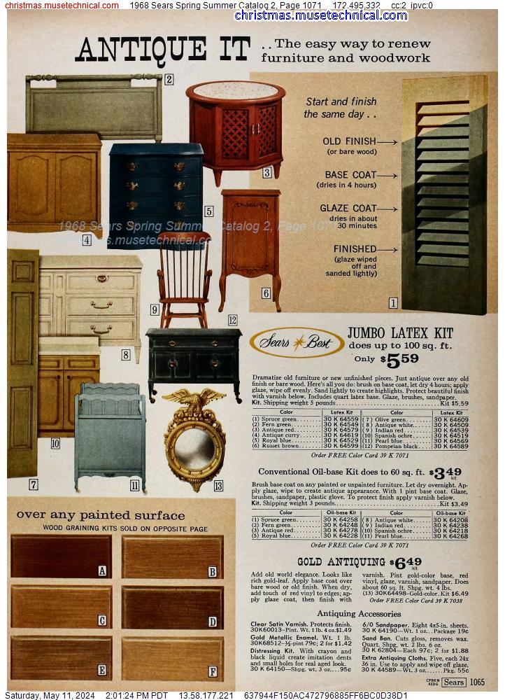 1968 Sears Spring Summer Catalog 2, Page 1071
