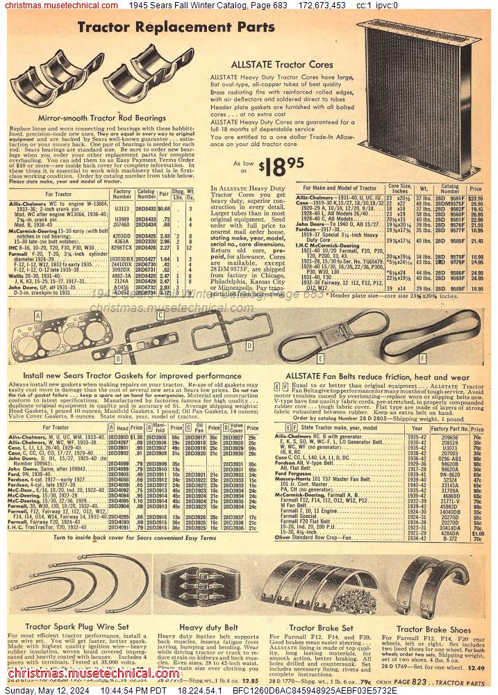 1945 Sears Fall Winter Catalog, Page 683