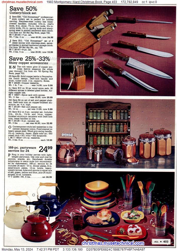 1983 Montgomery Ward Christmas Book, Page 403