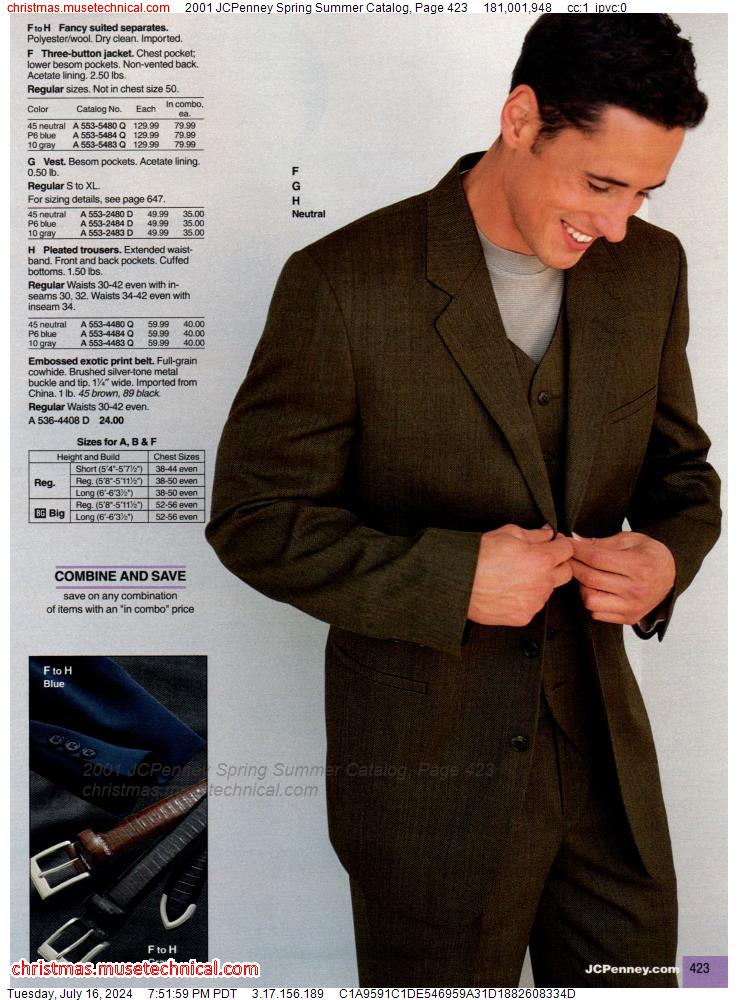 2001 JCPenney Spring Summer Catalog, Page 423