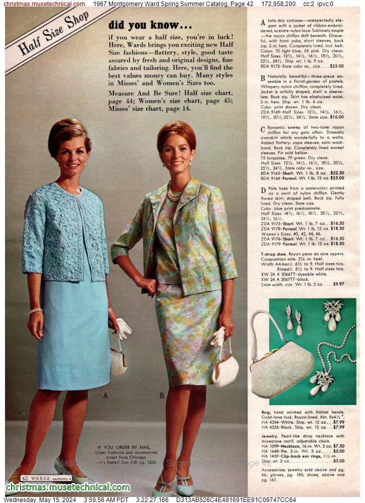 1967 Montgomery Ward Spring Summer Catalog, Page 42