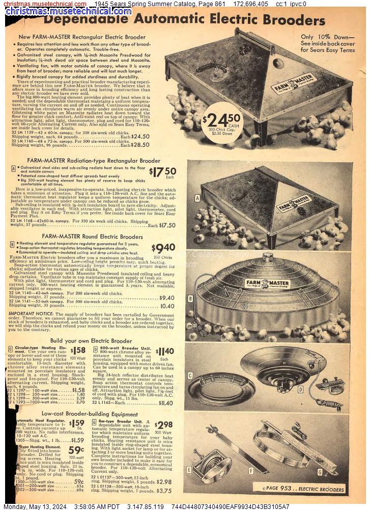 1945 Sears Spring Summer Catalog, Page 861