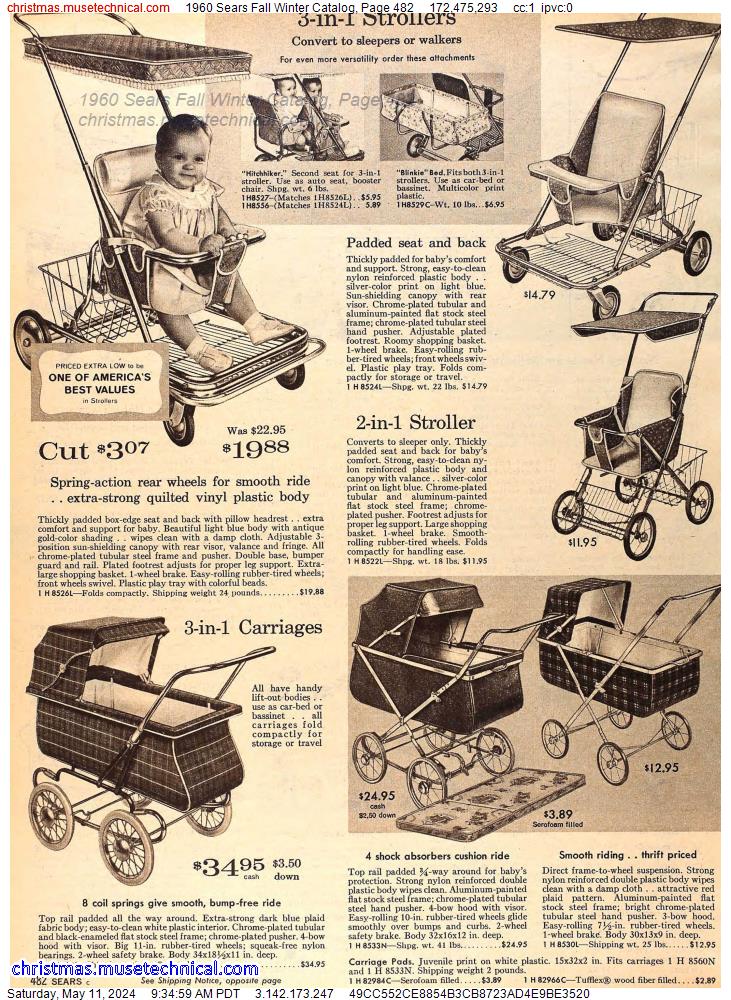 1960 Sears Fall Winter Catalog, Page 482