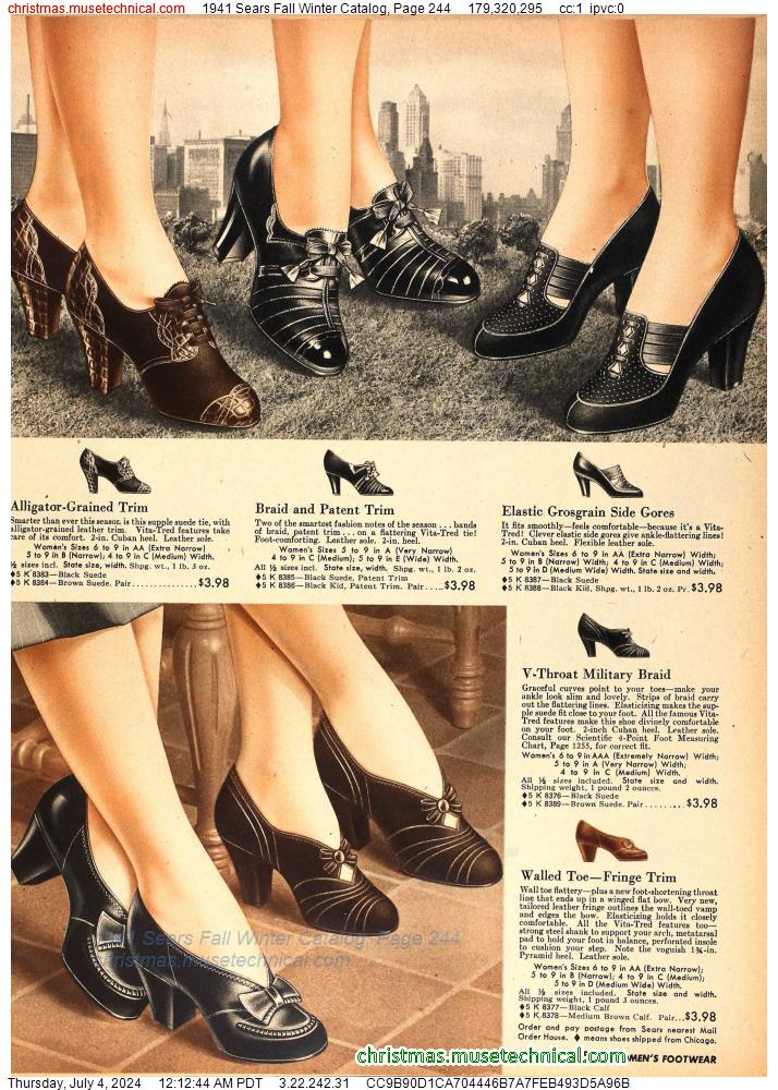 1941 Sears Fall Winter Catalog, Page 244