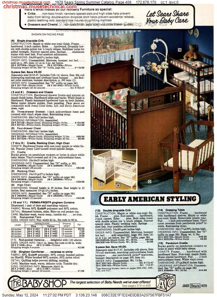 1978 Sears Spring Summer Catalog, Page 409