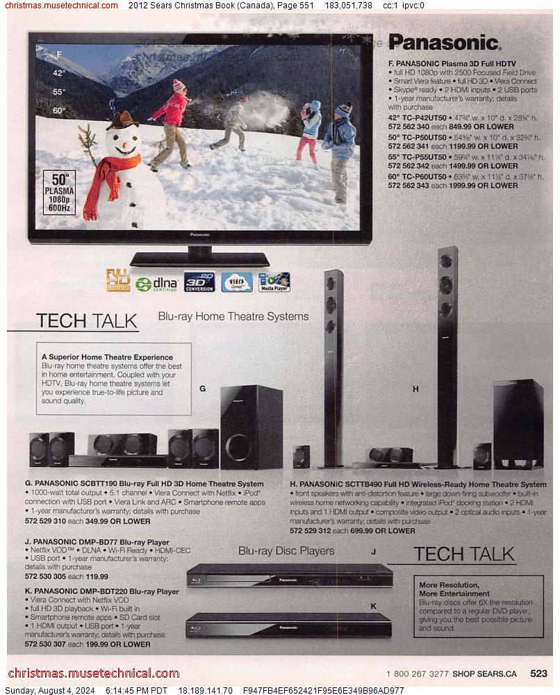 2012 Sears Christmas Book (Canada), Page 551