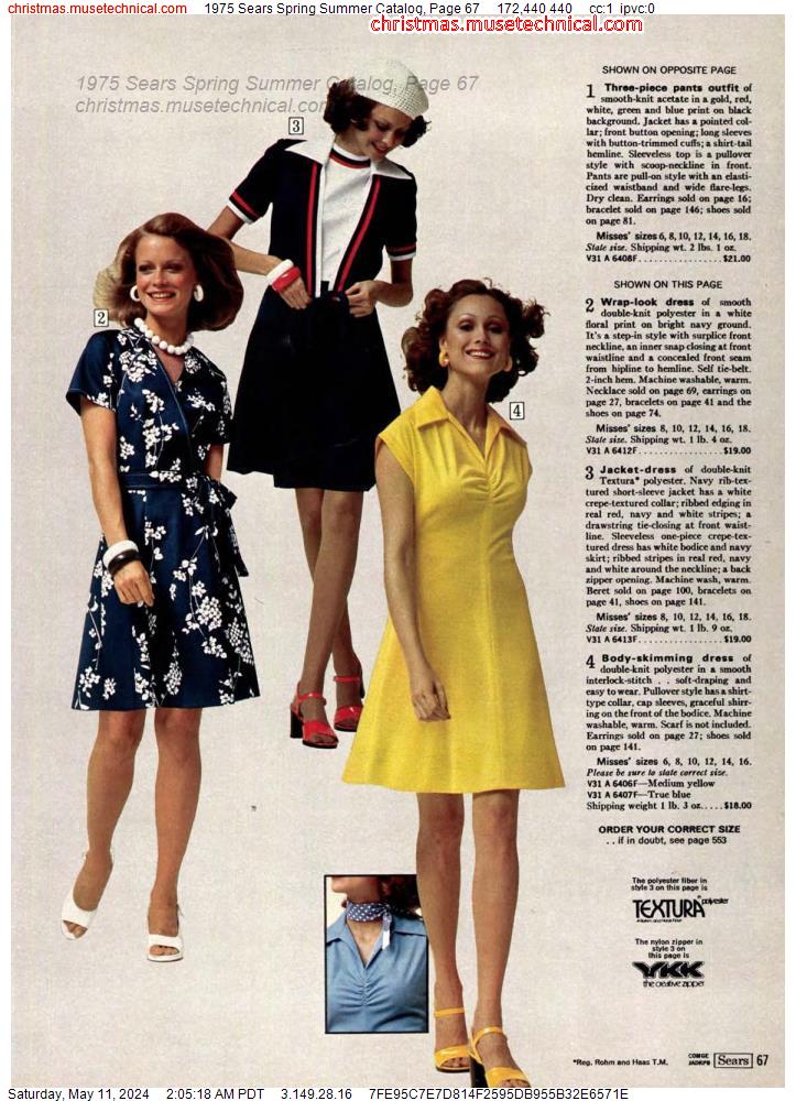 1975 Sears Spring Summer Catalog, Page 67
