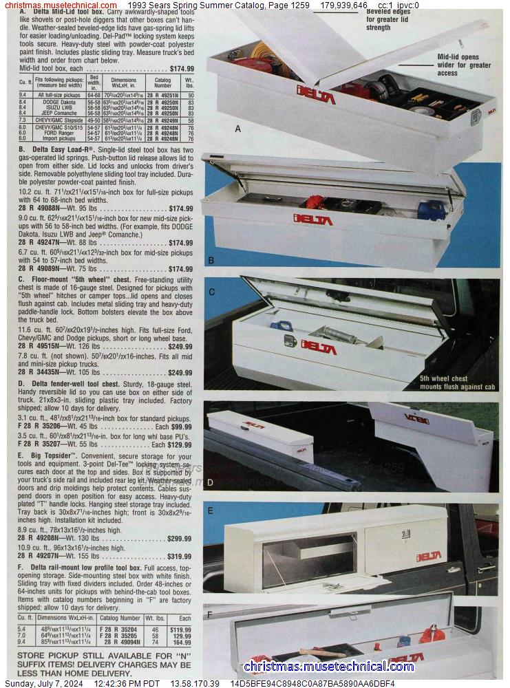 1993 Sears Spring Summer Catalog, Page 1259