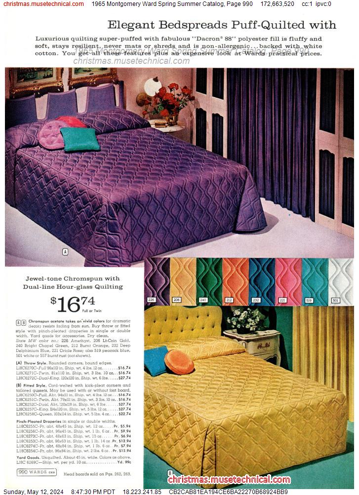 1965 Montgomery Ward Spring Summer Catalog, Page 990