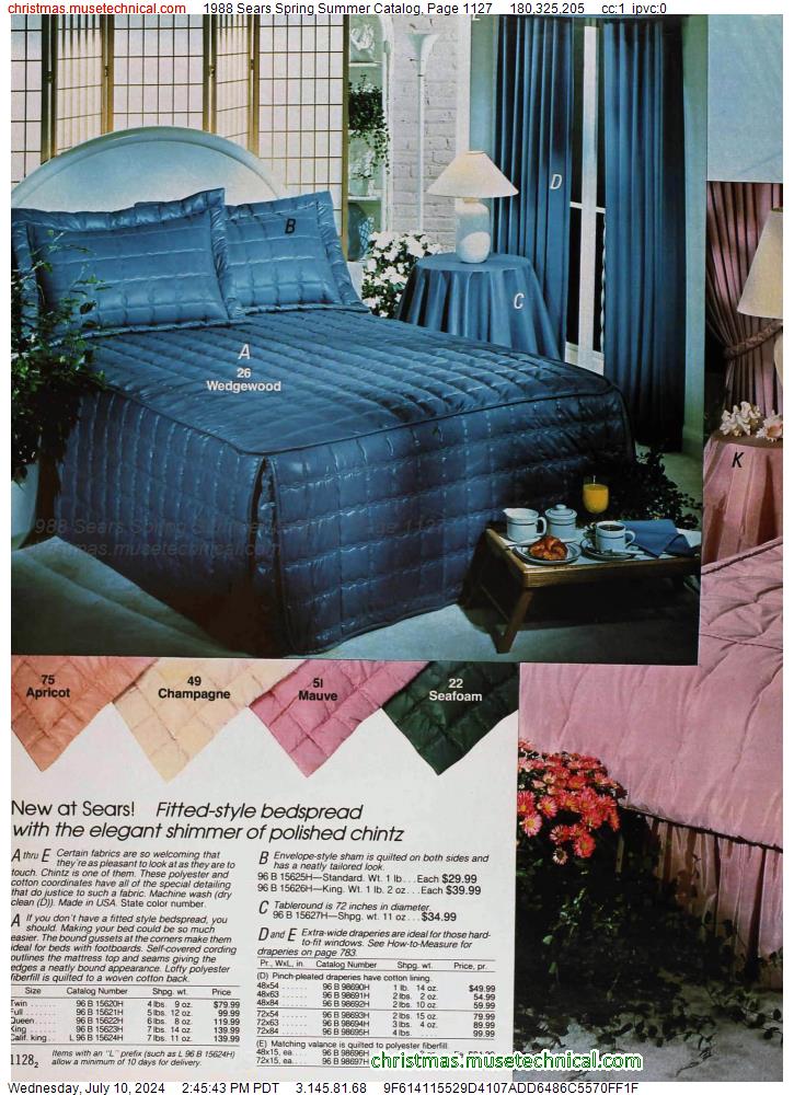 1988 Sears Spring Summer Catalog, Page 1127