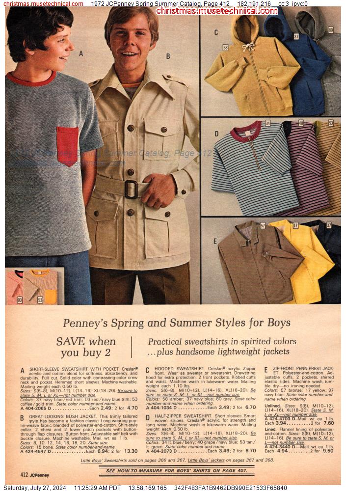 1972 JCPenney Spring Summer Catalog, Page 412