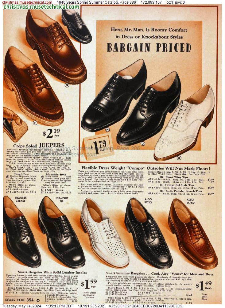 1940 Sears Spring Summer Catalog, Page 386