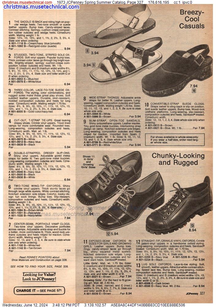 1973 JCPenney Spring Summer Catalog, Page 327