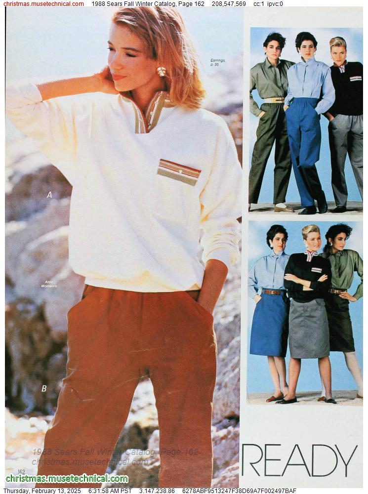 1988 Sears Fall Winter Catalog, Page 162