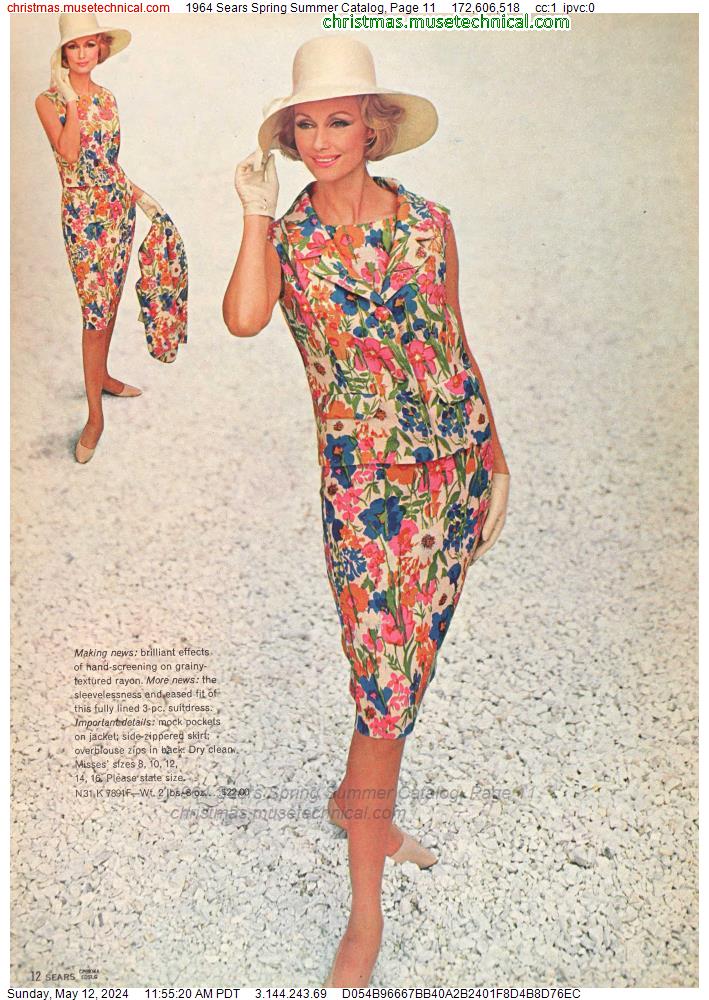 1964 Sears Spring Summer Catalog, Page 11