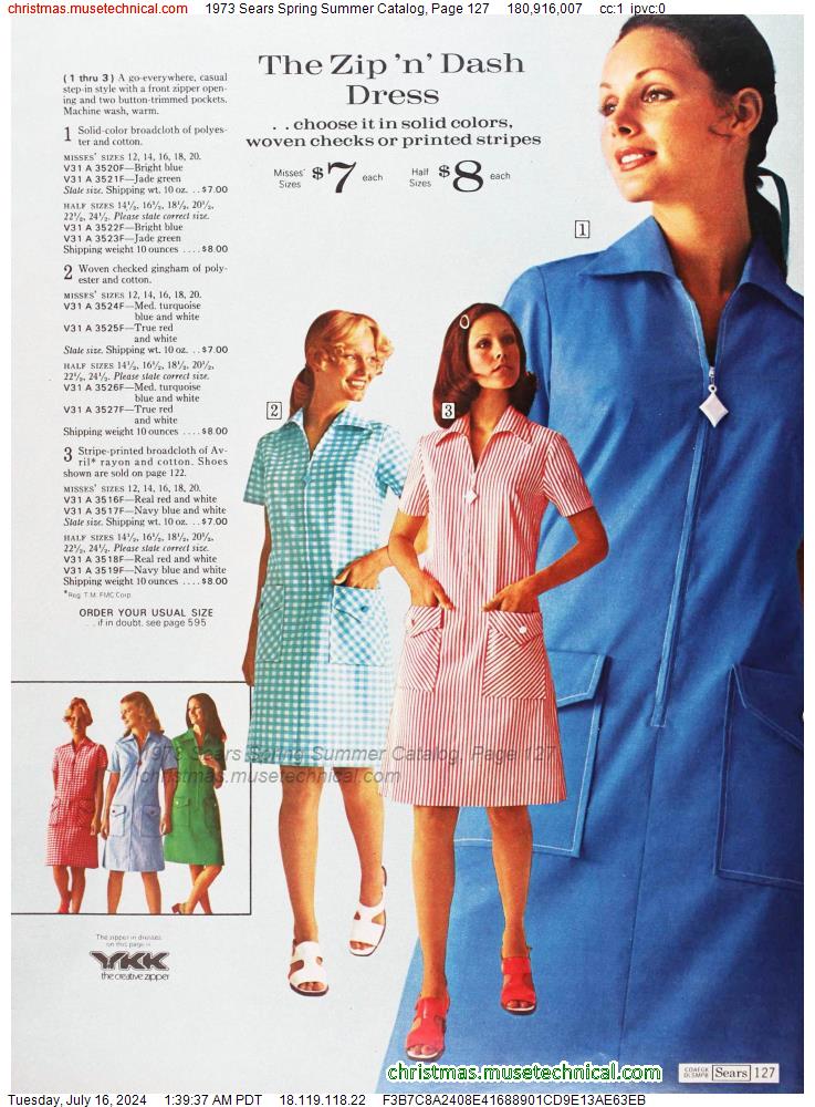 1973 Sears Spring Summer Catalog, Page 127