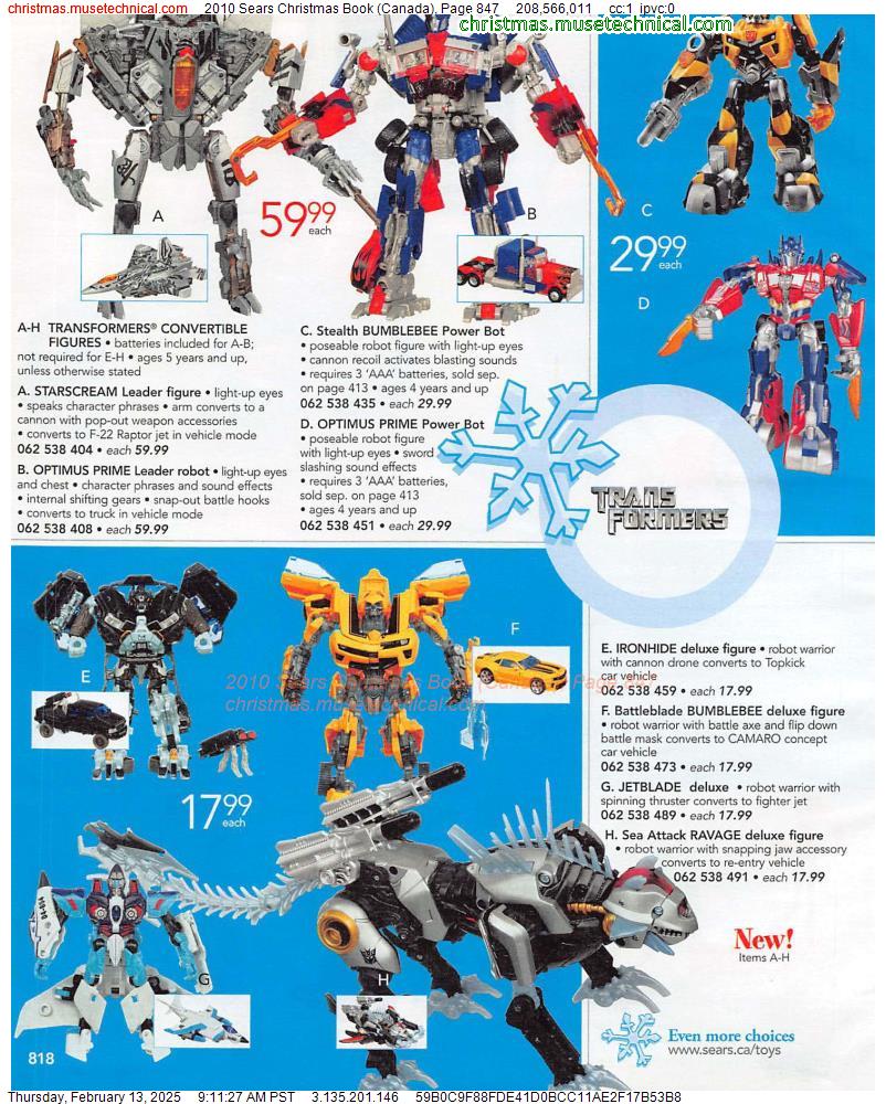 2010 Sears Christmas Book (Canada), Page 847