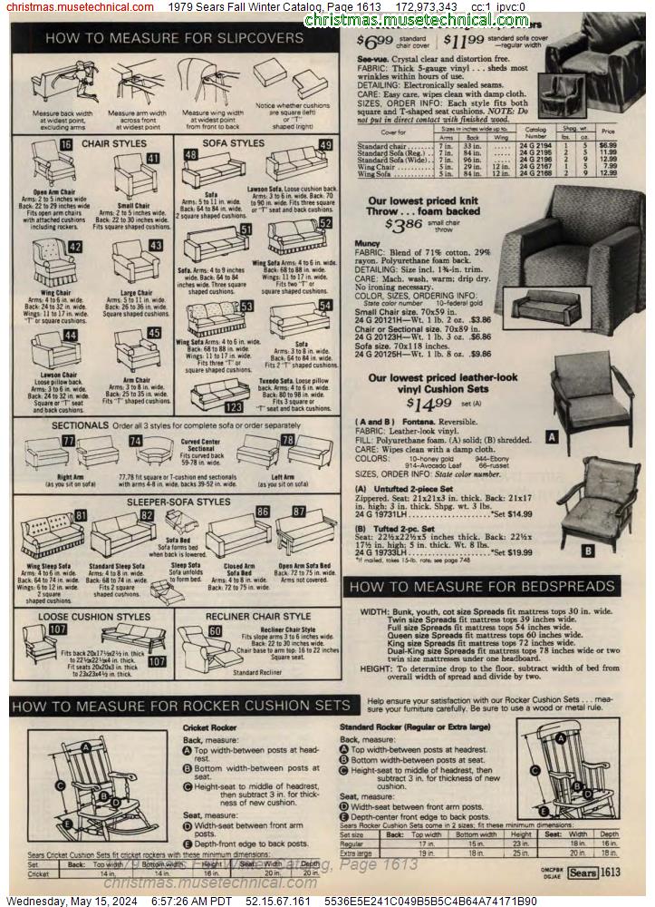1979 Sears Fall Winter Catalog, Page 1613