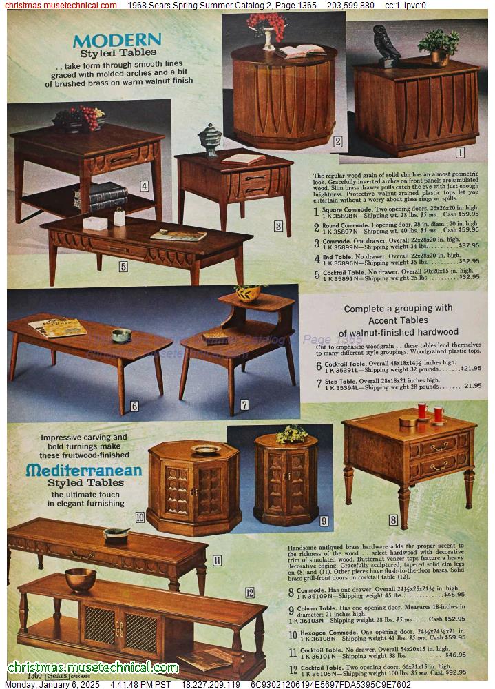 1968 Sears Spring Summer Catalog 2, Page 1365