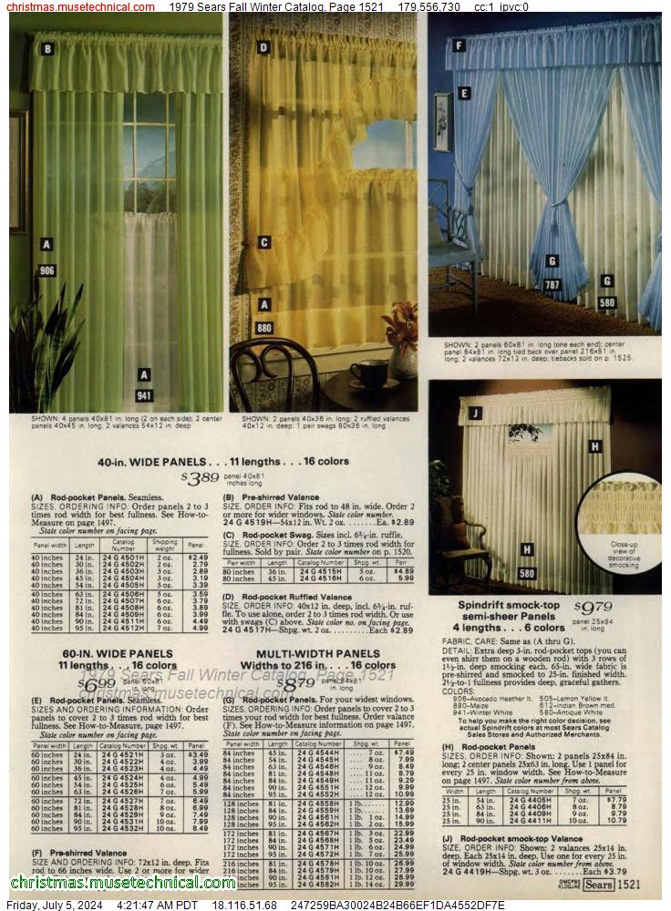 1979 Sears Fall Winter Catalog, Page 1521