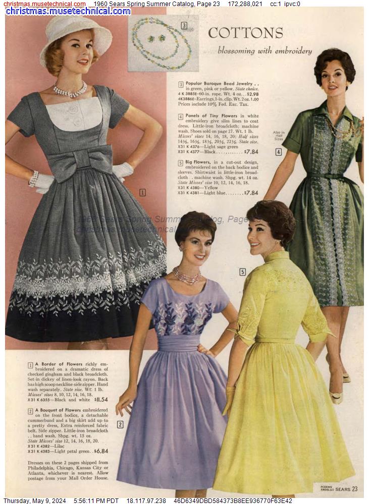 1960 Sears Spring Summer Catalog, Page 23