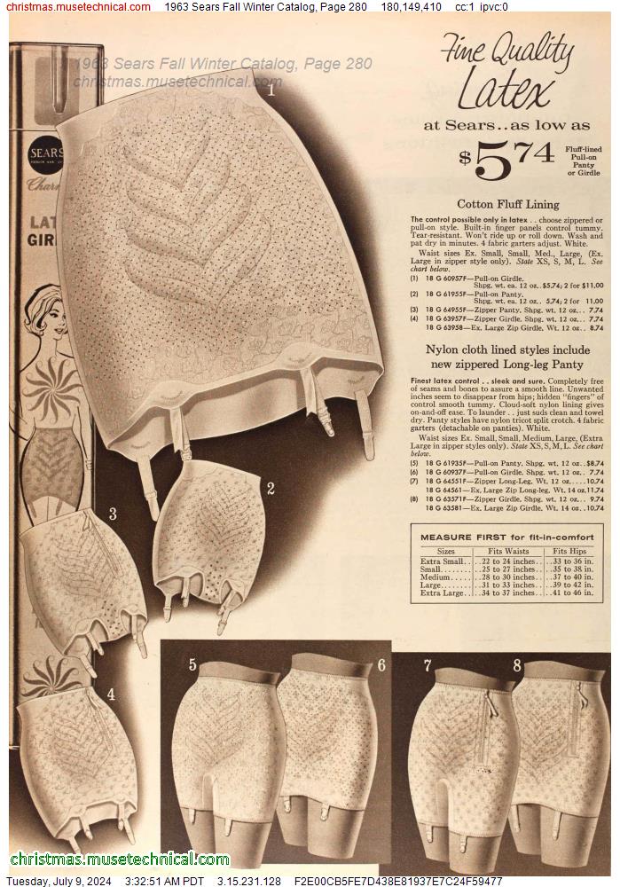 1963 Sears Fall Winter Catalog, Page 280