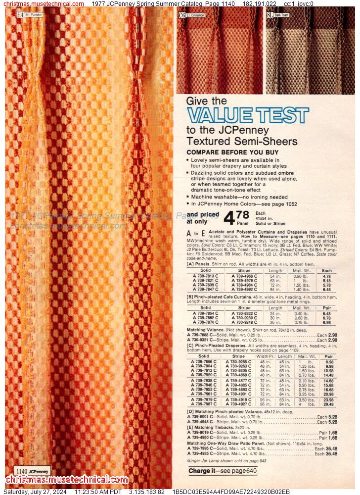 1977 JCPenney Spring Summer Catalog, Page 1140