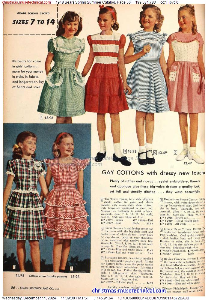 1948 Sears Spring Summer Catalog, Page 56