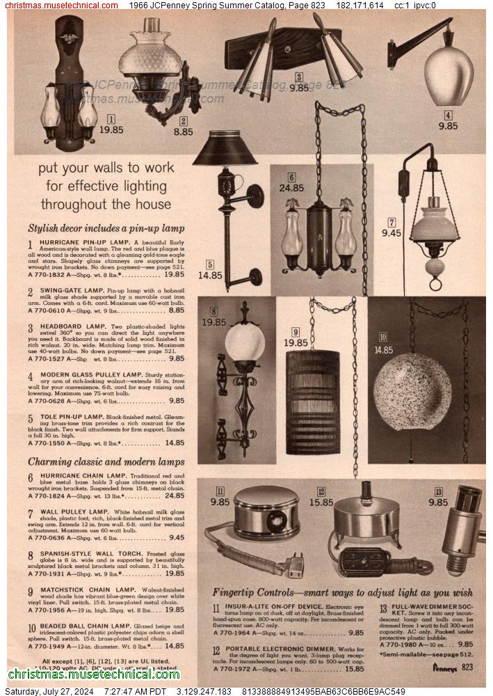 1966 JCPenney Spring Summer Catalog, Page 823
