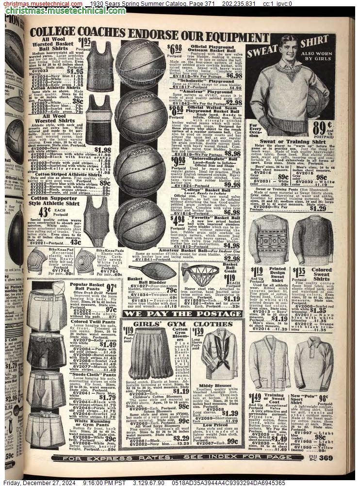 1930 Sears Spring Summer Catalog, Page 371