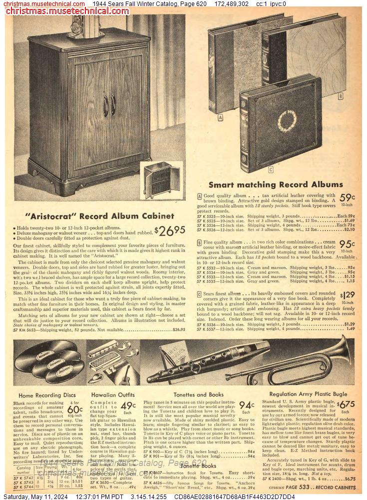 1944 Sears Fall Winter Catalog, Page 620