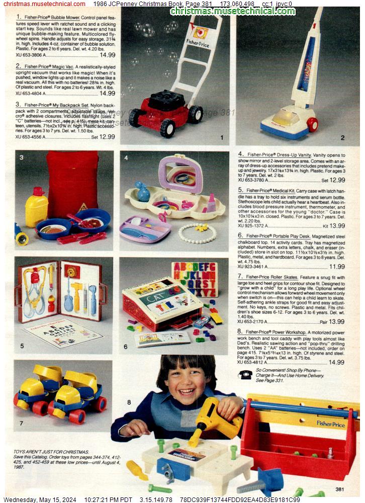 1986 JCPenney Christmas Book, Page 381