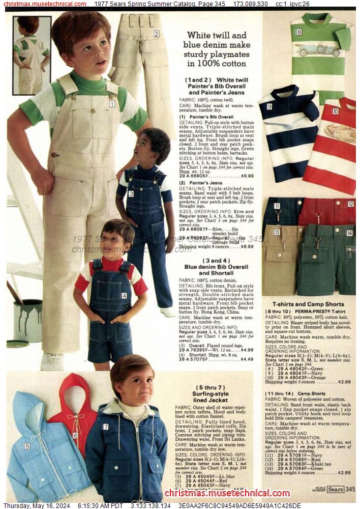 1977 Sears Spring Summer Catalog, Page 345