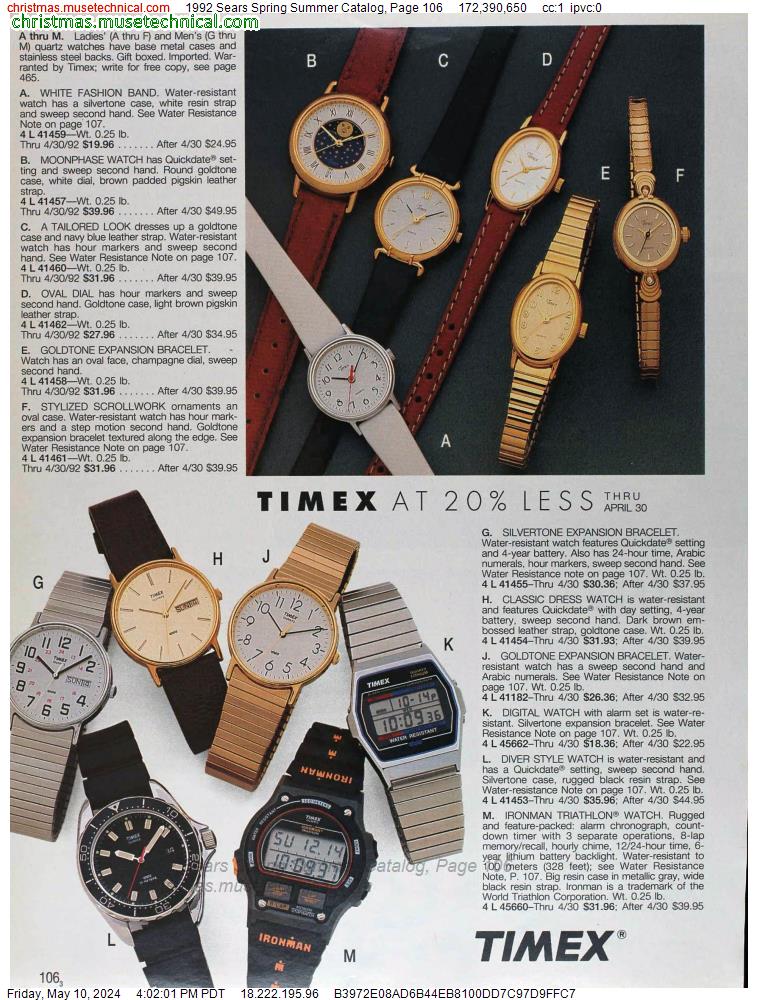 1992 Sears Spring Summer Catalog, Page 106
