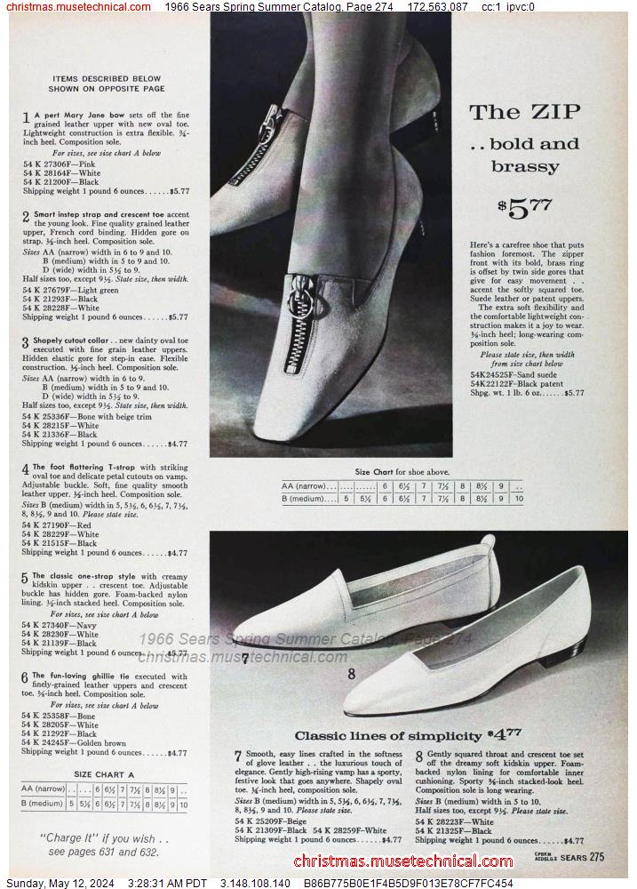 1966 Sears Spring Summer Catalog, Page 274
