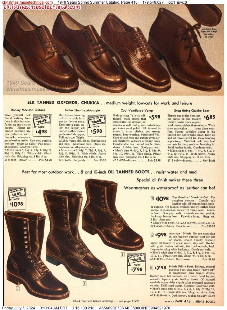 1949 Sears Spring Summer Catalog, Page 416