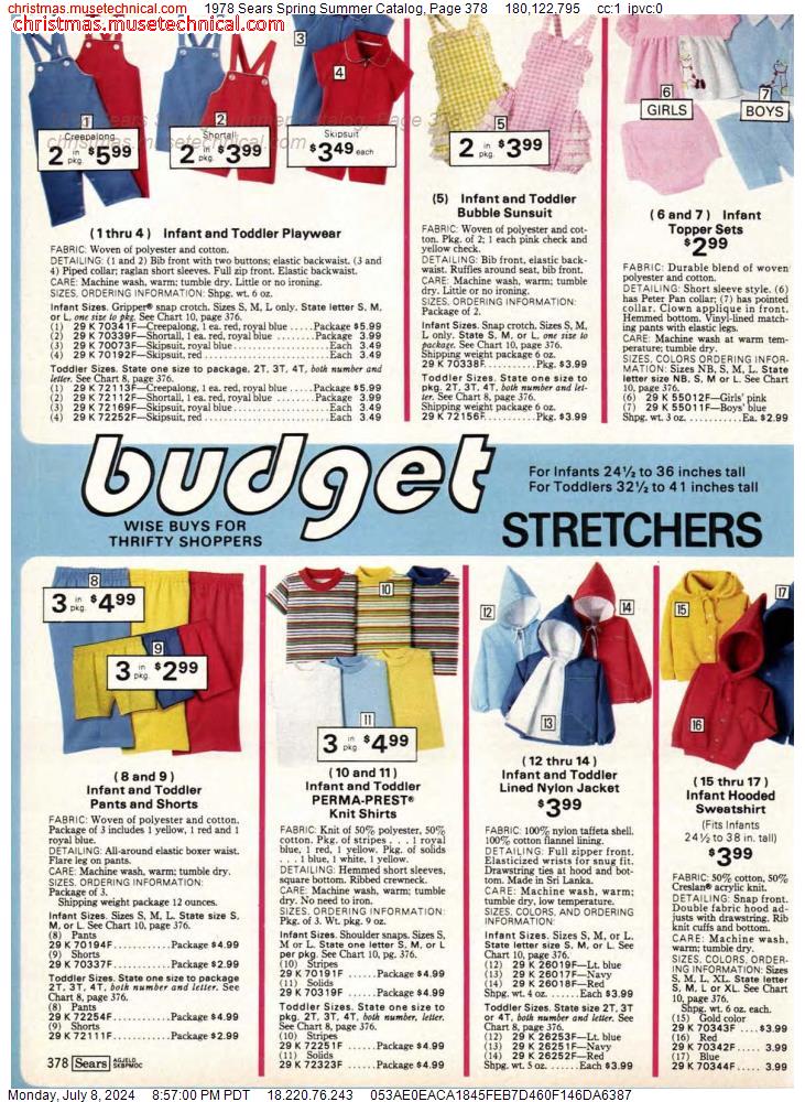 1978 Sears Spring Summer Catalog, Page 378