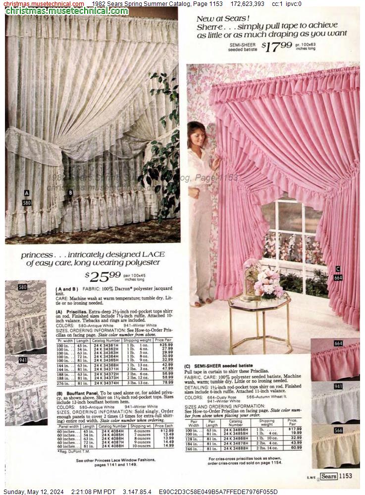 1982 Sears Spring Summer Catalog, Page 1153