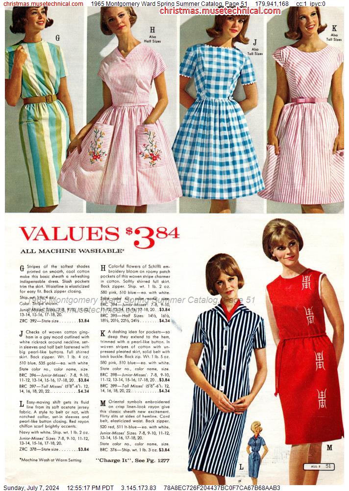 1965 Montgomery Ward Spring Summer Catalog, Page 51