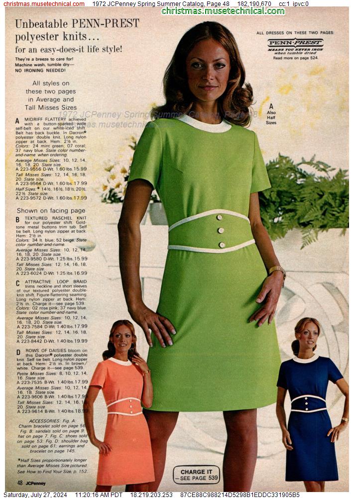 1972 JCPenney Spring Summer Catalog, Page 48