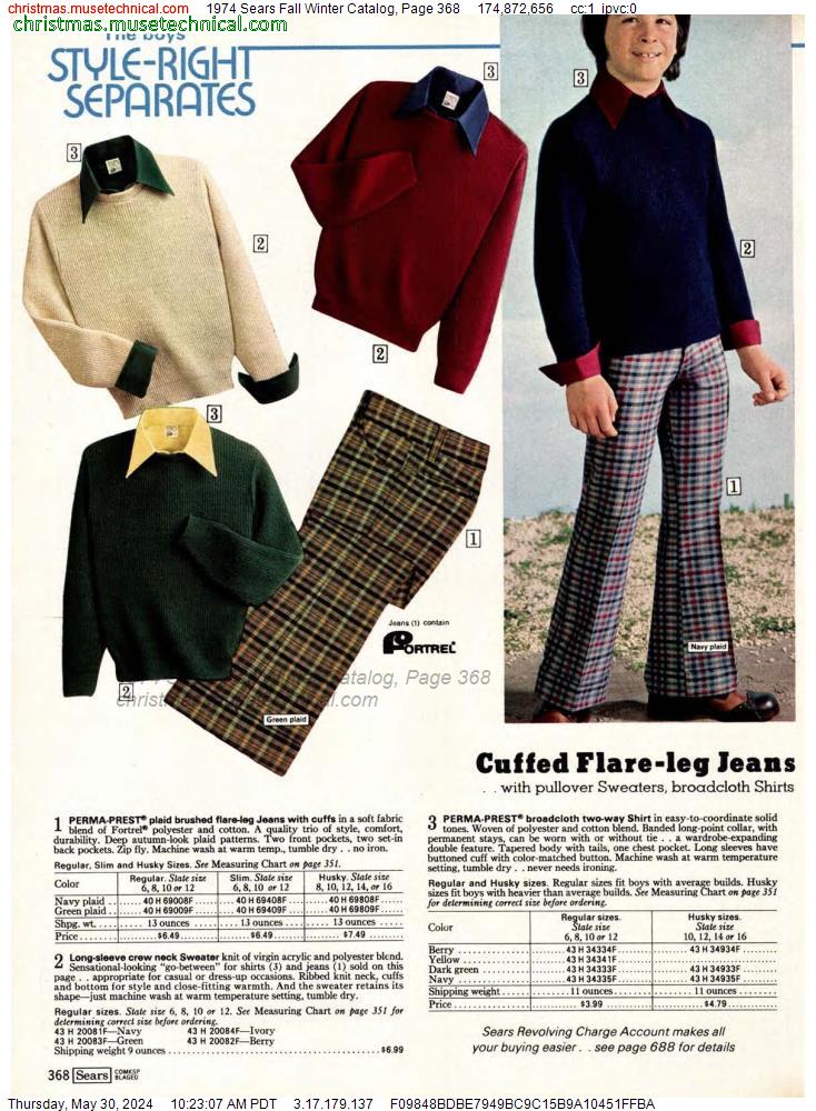 1974 Sears Fall Winter Catalog, Page 368