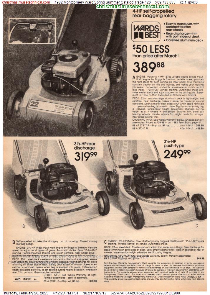 1982 Montgomery Ward Spring Summer Catalog, Page 426