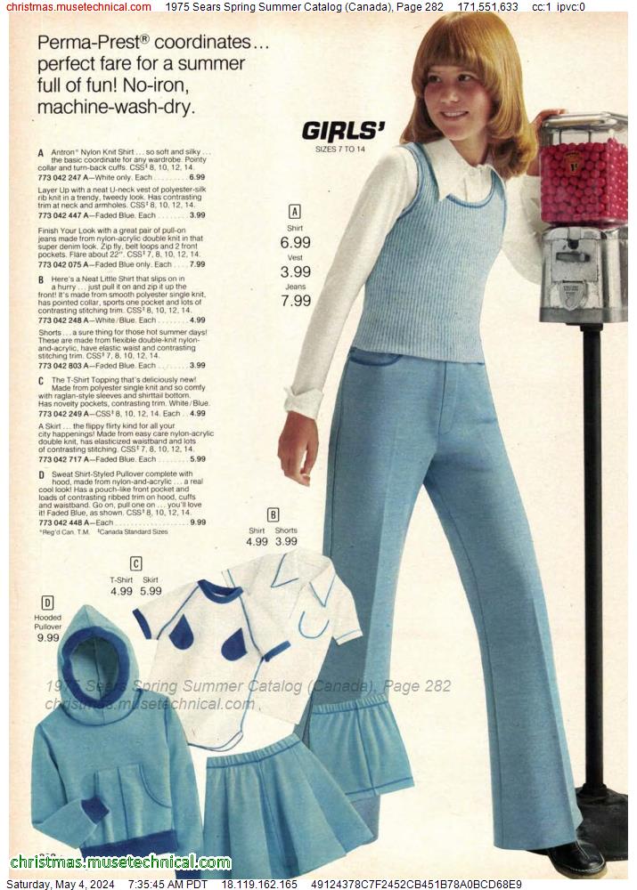 1975 Sears Spring Summer Catalog (Canada), Page 282