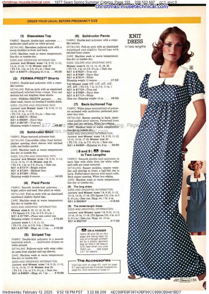 1977 Sears Spring Summer Catalog, Page 155