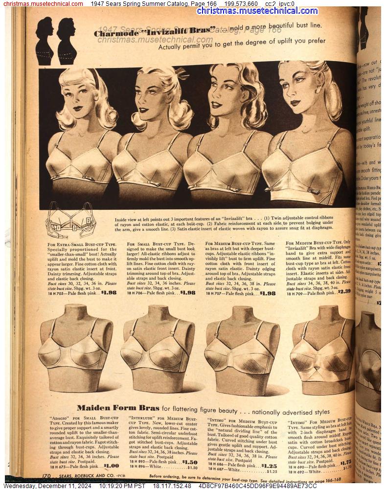 1947 Sears Spring Summer Catalog, Page 166