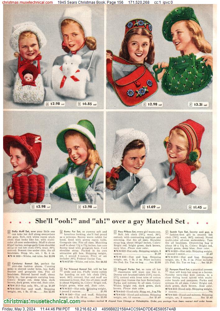 1945 Sears Christmas Book, Page 156