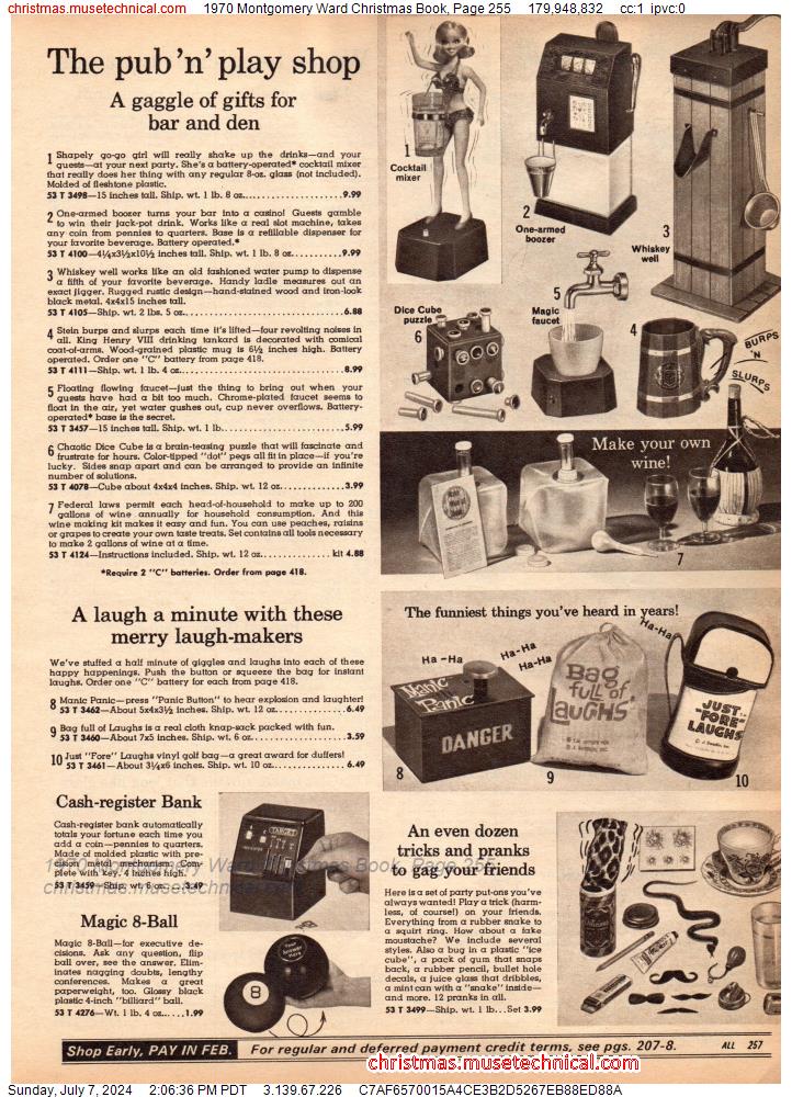 1970 Montgomery Ward Christmas Book, Page 255